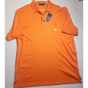 Polo Ralph Lauren Men’s 2XL2 Short Sleeve Polo Shirt Custom Slim Fit Flesh NWT